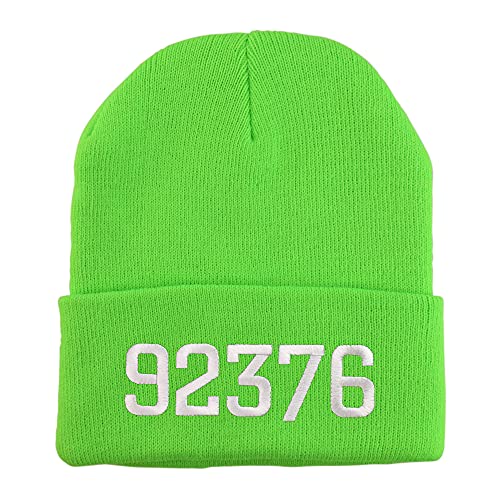 Trendy Apparel Shop 92376 Rialto CA Old English Embroidered Long Cuff Beanie
