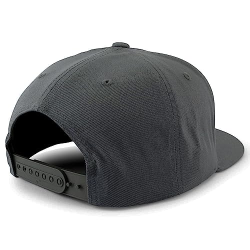 Trendy Apparel Shop Flexfit Brand 5 Panel Structured Blank Flatbill Snapback Cap