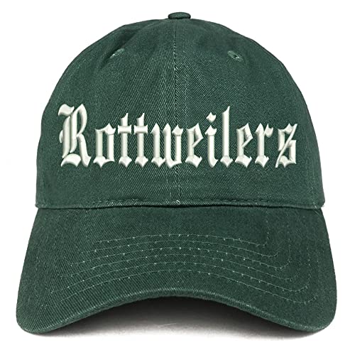 Trendy Apparel Shop Old English Rottweilers Low Profile Soft Cotton Baseball Cap