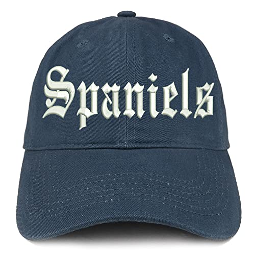 Trendy Apparel Shop Old English Spaniels Low Profile Soft Cotton Baseball Cap