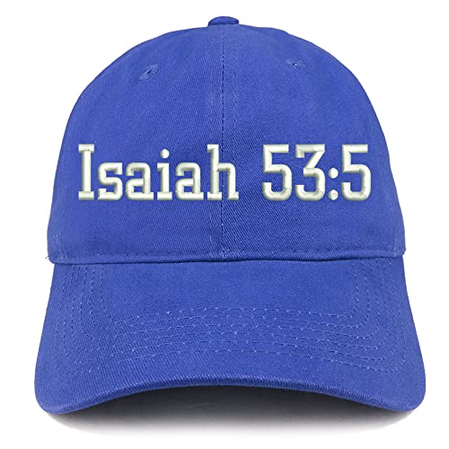 Trendy Apparel Shop Isaiah 53:5 Low Profile Soft Cotton Baseball Cap