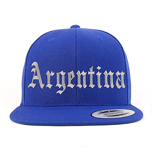 Trendy Apparel Shop Argentina Old English Embroidered Flatbill Snapback