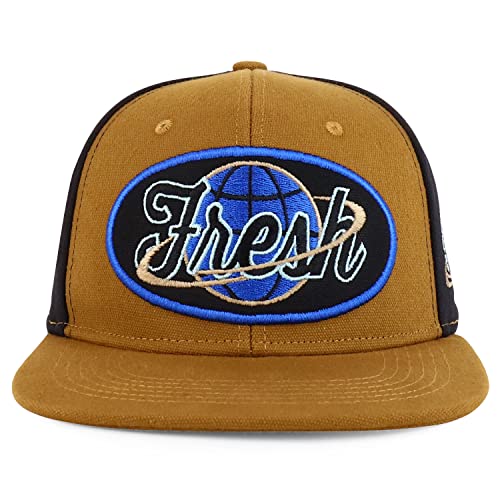 Trendy Apparel Shop Fresh Eatrh Embroidered Flatbill Snapback Cap