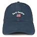 Trendy Apparel Shop North Carolina USA Flag Low Profile Soft Cotton Baseball Cap