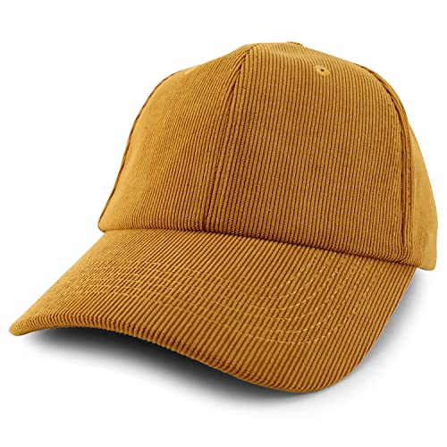 Trendy Apparel Shop Polyester Corduroy Structured Baseball Cap Dad Hat