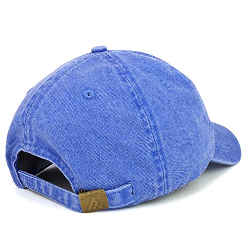 Trendy Apparel Shop Number 0 Patch Pigment Dyed Washed Baseball Cap