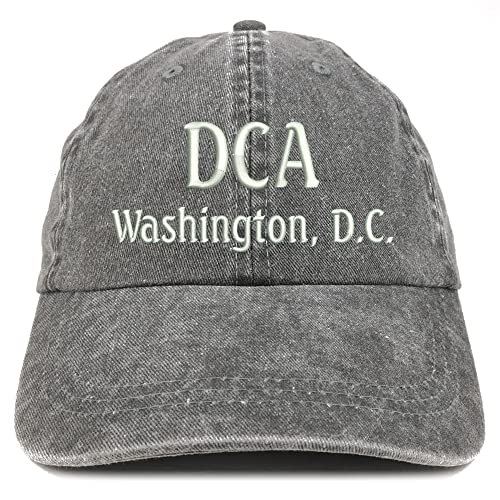 Trendy Apparel Shop DCA Washington DC Embroidered Pigment Dyed Washed Baseball Cap