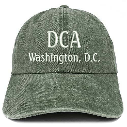 Trendy Apparel Shop DCA Washington DC Embroidered Pigment Dyed Washed Baseball Cap