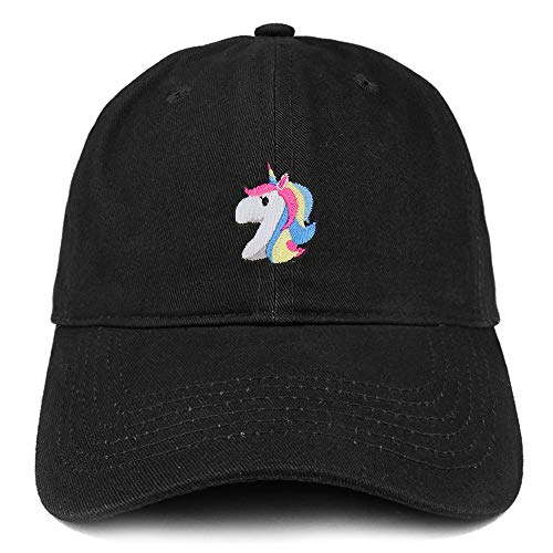 Trendy Apparel Shop Unicorn Patch Brushed Cotton Unstructured Dad Hat