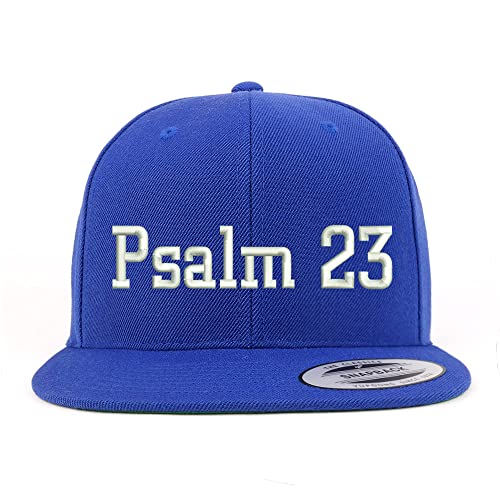 Trendy Apparel Shop Psalm 23 Embroidered Flatbill Snapback