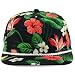 Trendy Apparel Shop Floral Print Unstructured 5 Panel Flatbill Rope Baseball Cap