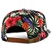 Trendy Apparel Shop Floral Print Unstructured 5 Panel Flatbill Rope Baseball Cap