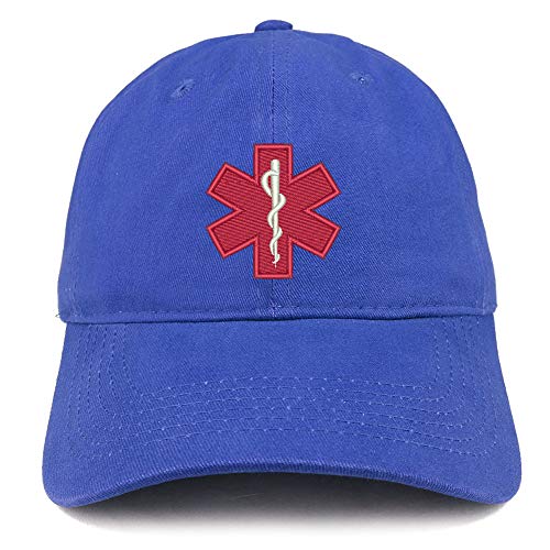Trendy Apparel Shop Service Dog Medical Symbol Embroidered Brushed Cap