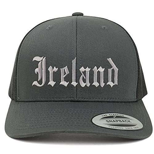Trendy Apparel Shop Ireland Old English 6 Panel Trucker Mesh Cap