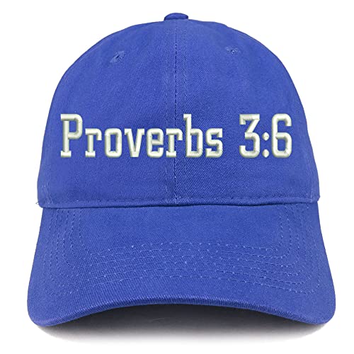 Trendy Apparel Shop Proverbs 3:6 Low Profile Soft Cotton Baseball Cap