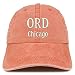 Trendy Apparel Shop ORD Chicago Embroidered Pigment Dyed Washed Baseball Cap