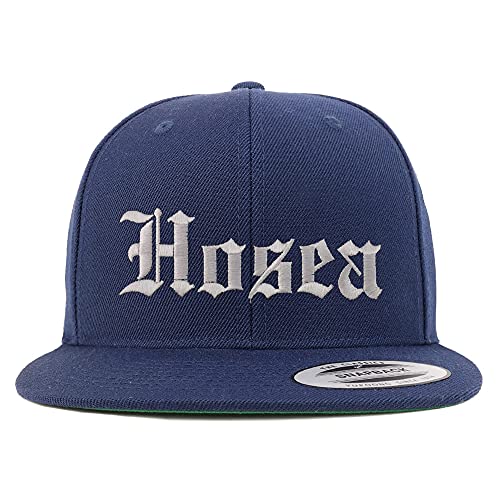 Trendy Apparel Shop Hosea Old English Embroidered Flatbill Snapback