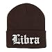 Trendy Apparel Shop Libra Old English Embroidered Long Cuff Beanie