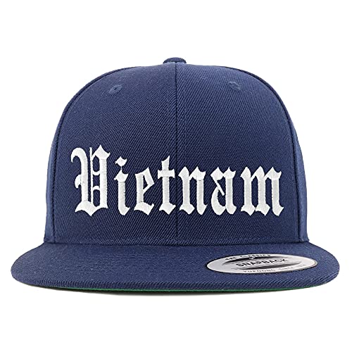 Trendy Apparel Shop Vietnam Old English Embroidered Flatbill Snapback
