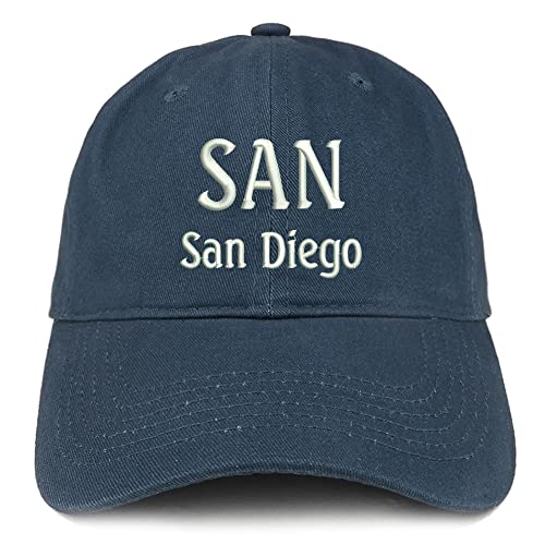 Trendy Apparel Shop SAN San Diego Low Profile Soft Cotton Baseball Cap