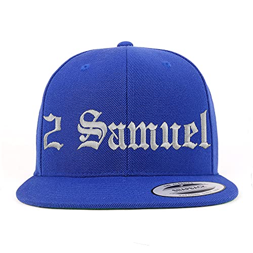 Trendy Apparel Shop 2 Samuel Old English Embroidered Flatbill Snapback