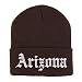 Trendy Apparel Shop Arizona State Old English Embroidered Long Cuff Beanie