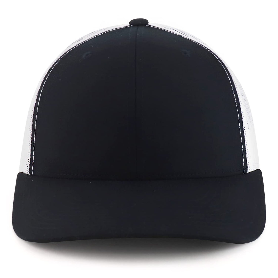 Trendy Apparel Shop Flexfit Oversize XXL Structured Blank 6 Panel Retro Trucker Mesh Cap