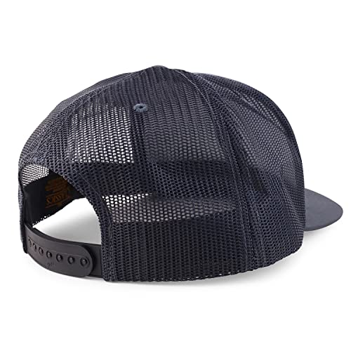 Trendy Apparel Shop XXL Oversize 5 Panel Foam Trucker Flatbill Snapback Cap