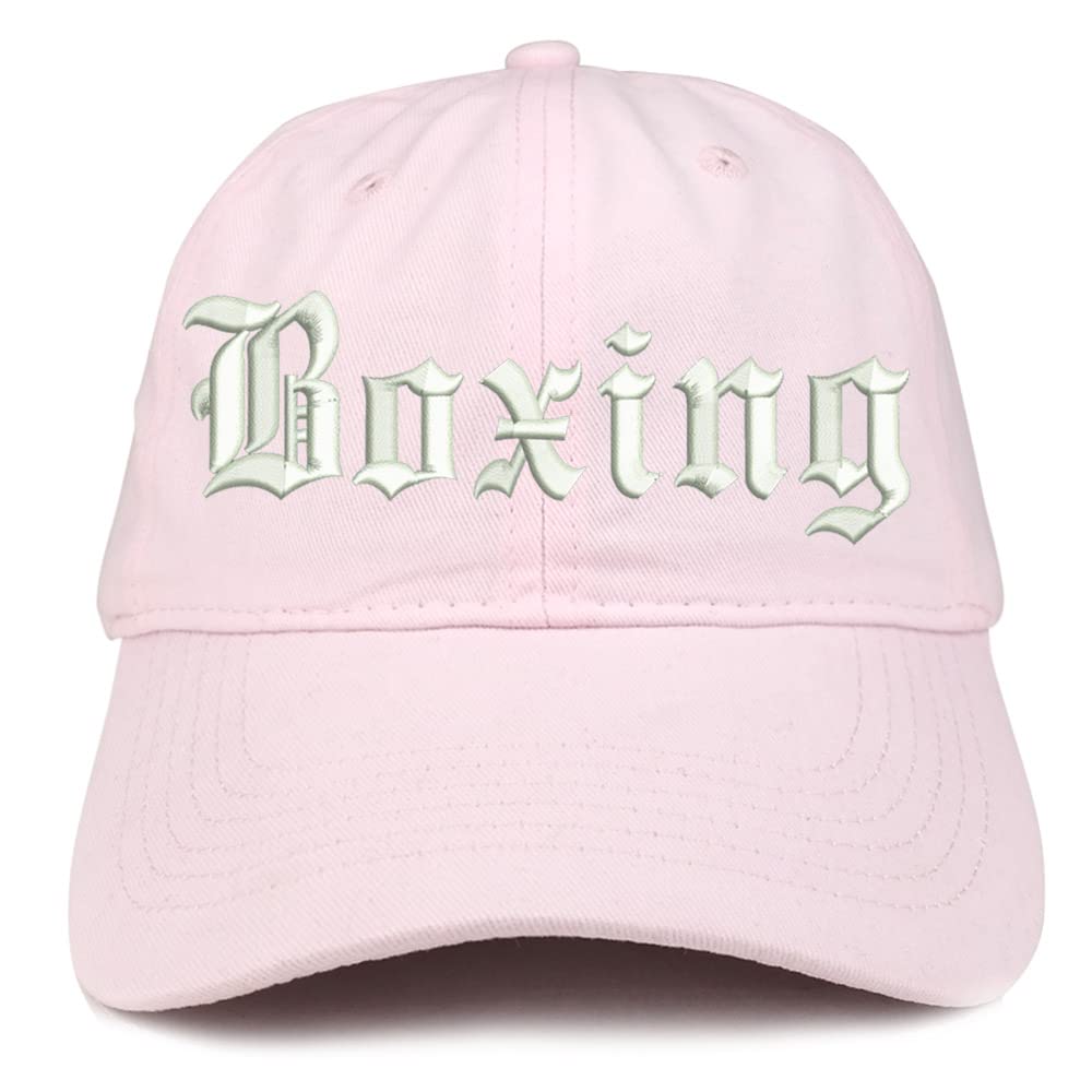 Trendy Apparel Shop Old English Boxing Low Profile Soft Cotton Baseball Cap