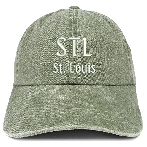Trendy Apparel Shop STL St. Louis Embroidered Pigment Dyed Washed Baseball Cap