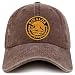 Trendy Apparel Shop Sinaloa Mexico Gold Embroidered Patch Pigment Dyed Washed Baseball Cap