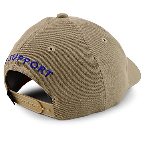 Trendy Apparel Shop Thin Blue Line Waving USA Flag WE Support Baseball Cap