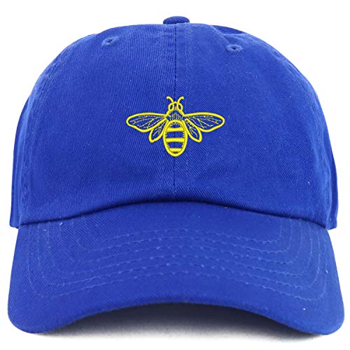 Trendy Apparel Shop Youth Sized Bee Embroidered Adjustable Unstructured Baseball Cap