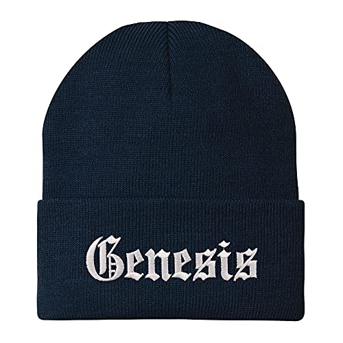 Trendy Apparel Shop Genesis Old English Embroidered Long Cuff Beanie