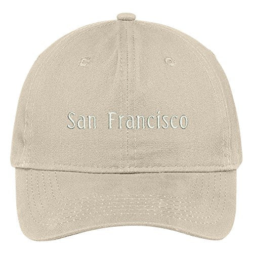 Trendy Apparel Shop San Francisco City Embroidered Low Profile 100% Cotton Adjustable Cap