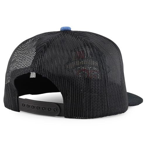 Trendy Apparel Shop Dia De Los Muerto Skull Embroidered Mesh Back Corduroy Cap