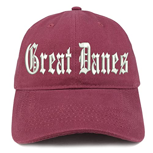 Trendy Apparel Shop Old English Great Danes Low Profile Soft Cotton Baseball Cap