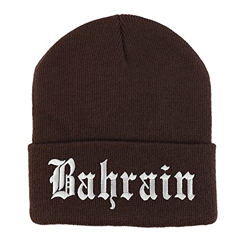 Trendy Apparel Shop Bahrain Old English Embroidered Long Cuff Beanie