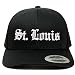 Trendy Apparel Shop St Louis Old English 6 Panel Trucker Retro Mesh Cap