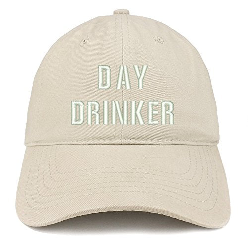 Trendy Apparel Shop Day Drinker Embroidered Low Profile Brushed Cotton Cap