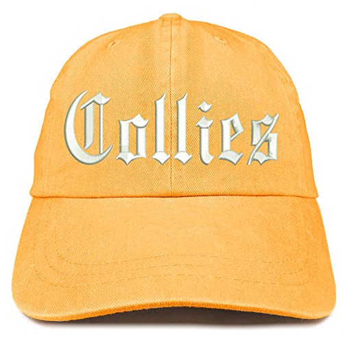 Trendy Apparel Shop Old English Collies Washed Pigment Dyed Baseball Cap