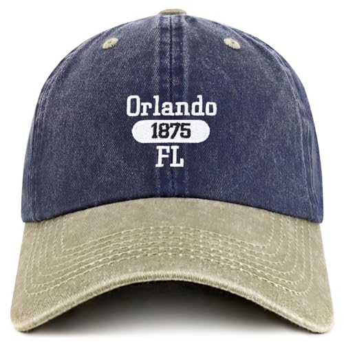 Trendy Apparel Shop Orlando Est.1875 Embroidered Pigment Dyed Cotton Baseball Cap
