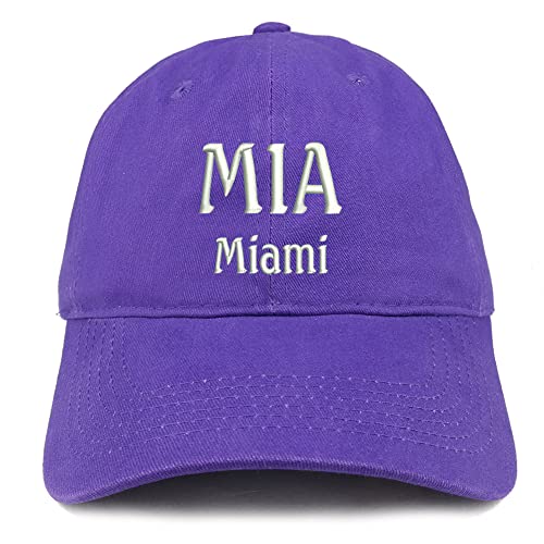 Trendy Apparel Shop MIA Miami Low Profile Soft Cotton Baseball Cap