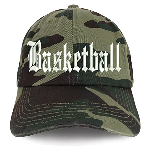 Trendy Apparel Shop Old English Basketball Low Profile Soft Cotton Baseball Cap