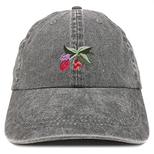 Trendy Apparel Shop Mulberry Patch Pigment Dyed Washed Baseball Cap