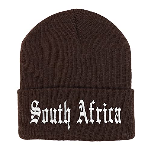 Trendy Apparel Shop South Africa Old English Embroidered Long Cuff Beanie