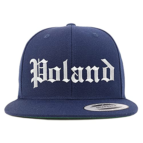 Trendy Apparel Shop Poland Old English Embroidered Flatbill Snapback