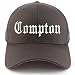 Trendy Apparel Shop Compton City Old English Embroidered Stretch Fitted Cap
