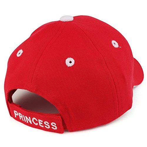Trendy Apparel Shop Infant Size Princess 3D Embroidered Adjustable Baseball Cap