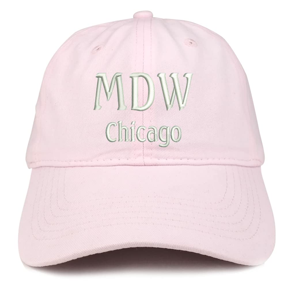 Trendy Apparel Shop MDW Chicago Low Profile Soft Cotton Baseball Cap